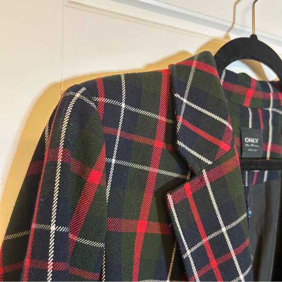 ONLY ONLYQUINN NEXT CHECK PLAID HEAVYWEIGHT BLAZER SIZE 38 (US 6) - Picture 8 of 15